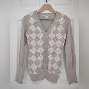 DKNY Jeans Sweater with red metallic retro wear